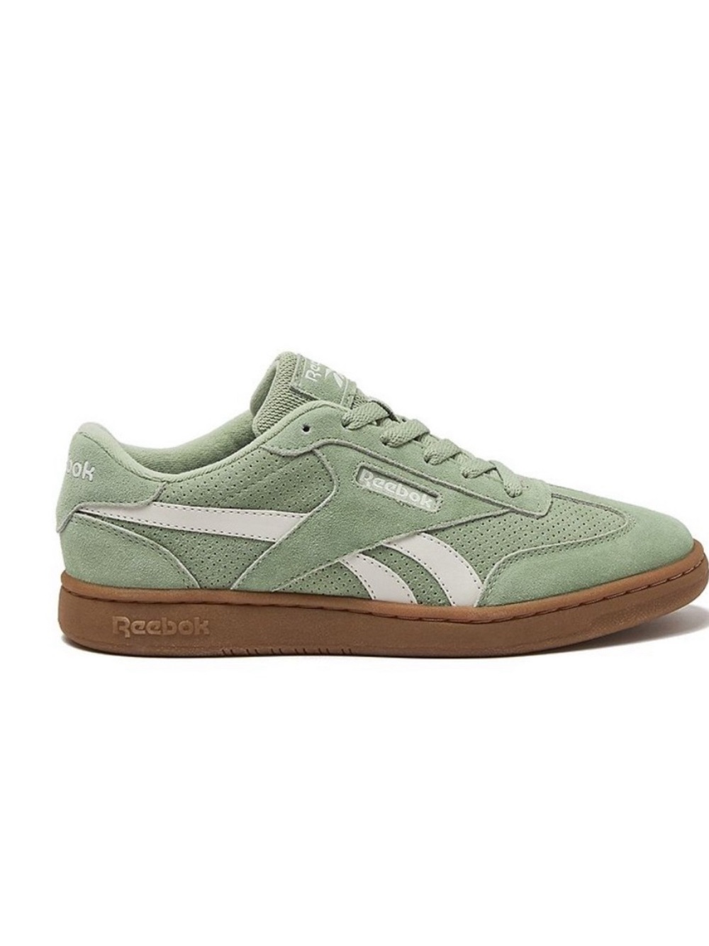 Reebok Womens Forte Lounger Sneakers - Sage Green with Gum Sole